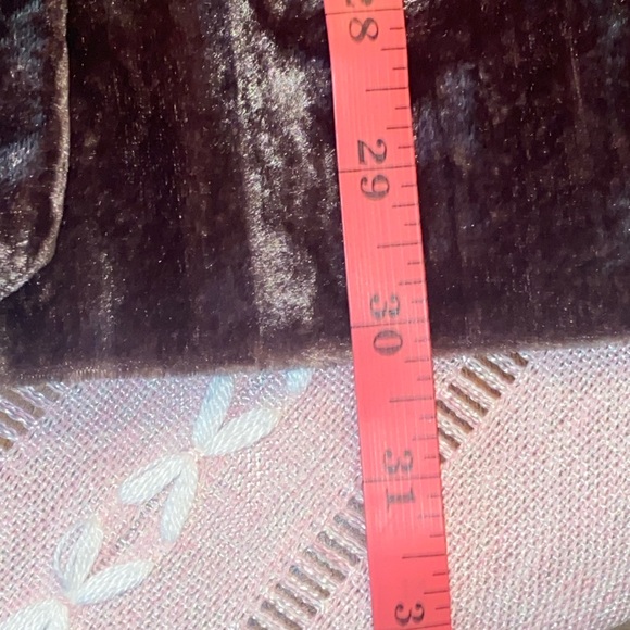 H & M CRUSHED-VELVET BLAZER, DARK TAUPE, sz 12 - Picture 10 of 14